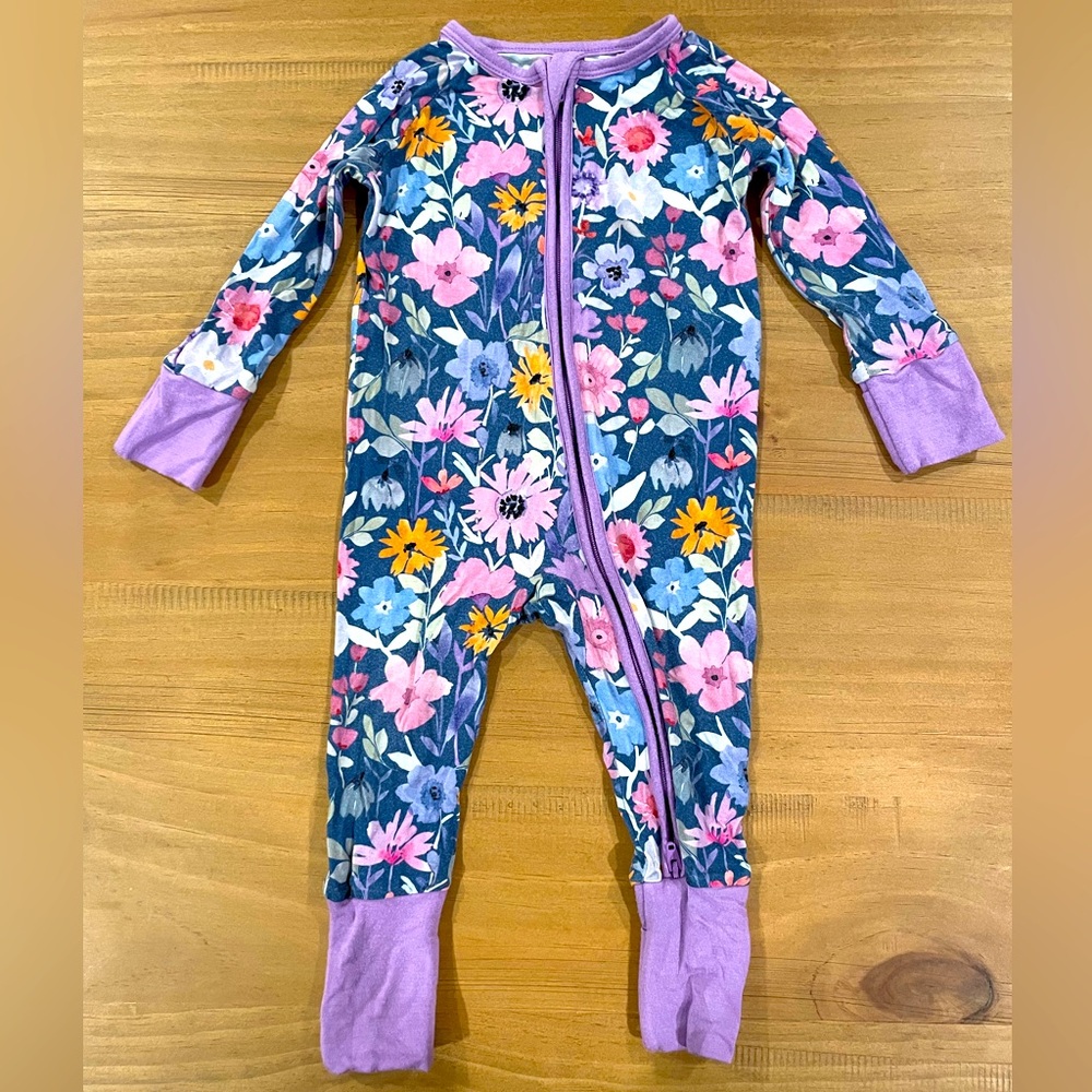 Little Sleepies - - Dusk Blooms Zippy 3-6 months